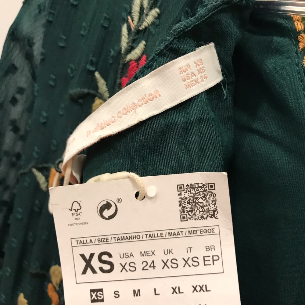 NWT Zara Embroidered Dress - Picture 8 of 8